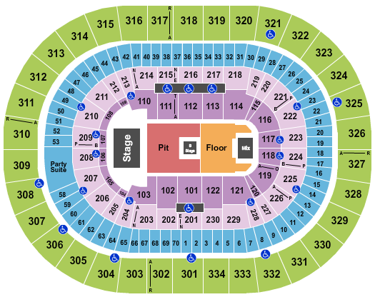 Moda Center at the Rose Quarter Seating Chart: Nine Inch Nails