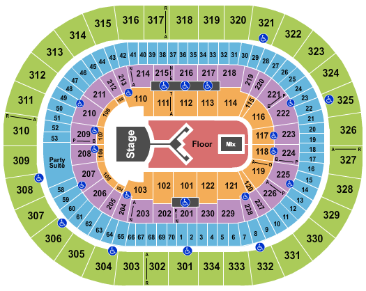 Moda Center at the Rose Quarter Seating Chart: Shinedown