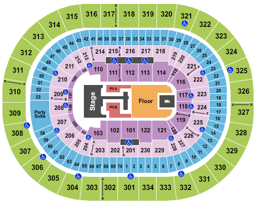Moda Center at the Rose Quarter Seating Chart: Teddy Swims