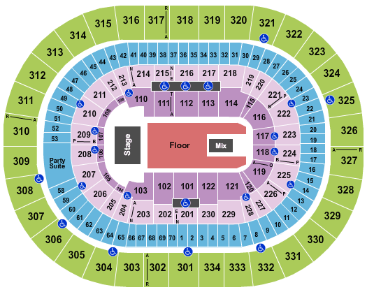 Moda Center at the Rose Quarter Seating Chart: Tool