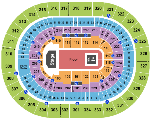 Moda Center at the Rose Quarter Seating Chart: Tyler The Creator