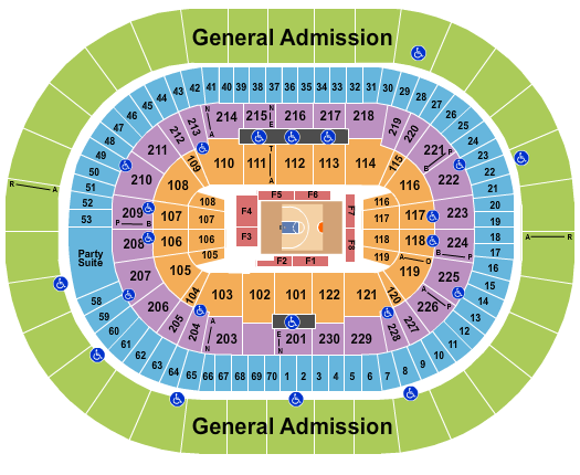 Moda Center at the Rose Quarter Seating Chart: Basketball - Big3
