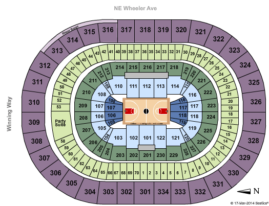 Ringling Bros. Tickets | Seating Chart | Moda Center at the Rose