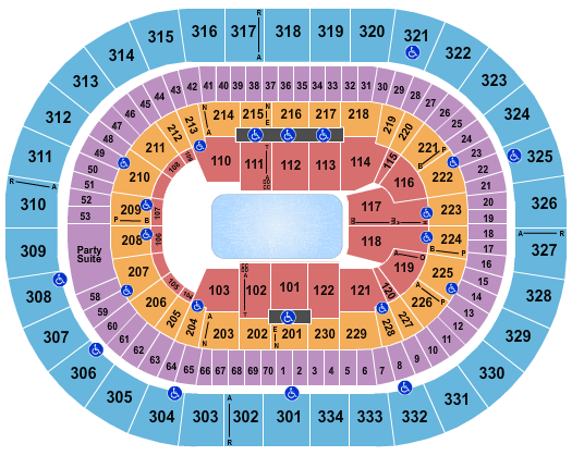 Theater Of The Clouds At Moda Center Seating Chart