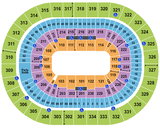 Moda Center at the Rose Quarter Seating Chart: Open Floor