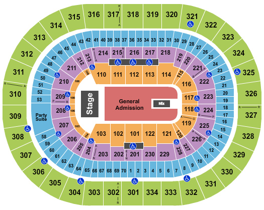 Moda Center at the Rose Quarter Seating Chart: Sexyy Red