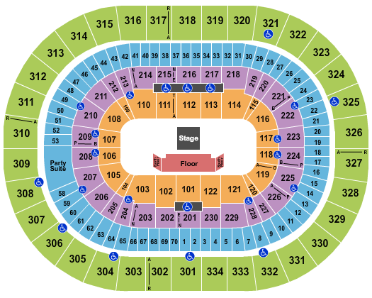 Moda Center at the Rose Quarter Seating Chart: Theater of the Clouds 4