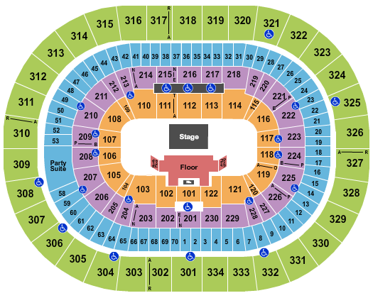 Moda Center at the Rose Quarter Seating Chart: Theater of the Clouds 4