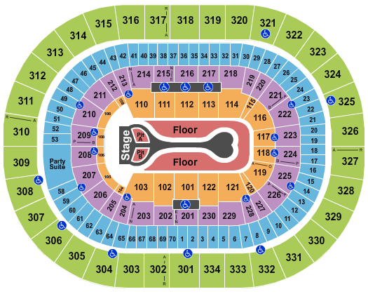 Moda Center at the Rose Quarter Seating Chart: Benson Boone
