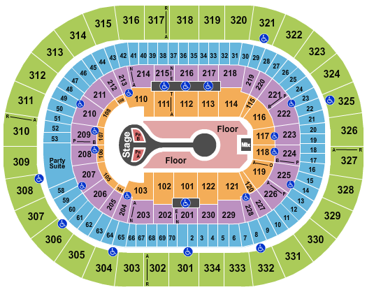 Moda Center at the Rose Quarter Seating Chart: Benson Boone