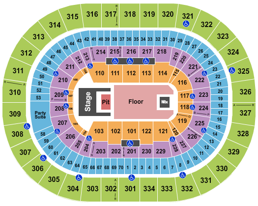 Moda Center at the Rose Quarter Seating Chart: Doja Cat