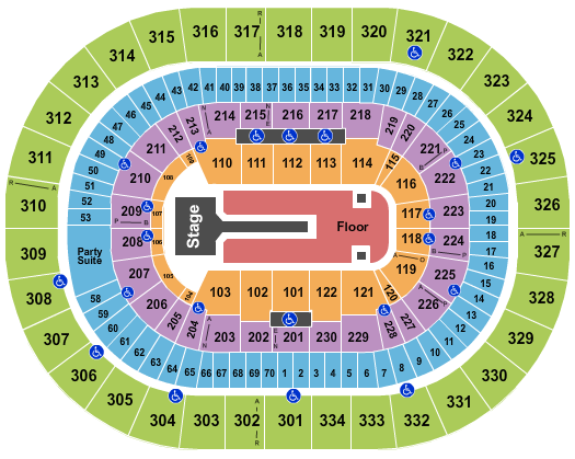 Moda Center at the Rose Quarter Seating Chart: Florence and The Machine