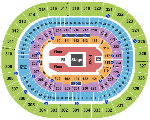 Moda Center at the Rose Quarter Seating Chart: Forrest Frank