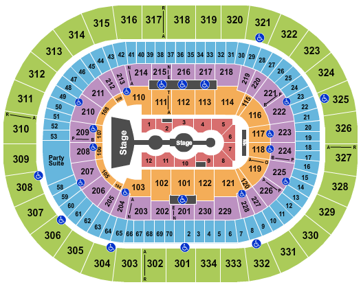 Moda Center at the Rose Quarter Seating Chart: Gracie Abrams