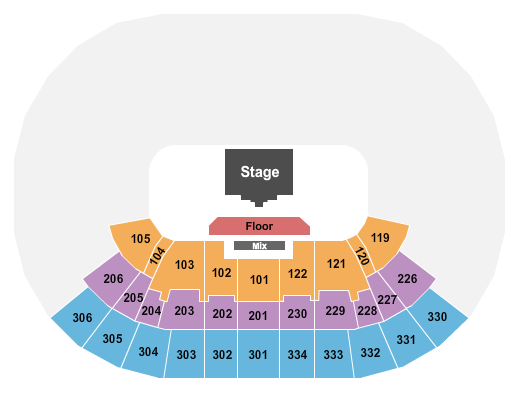Moda Center at the Rose Quarter Seating Chart: Grupo Frontera
