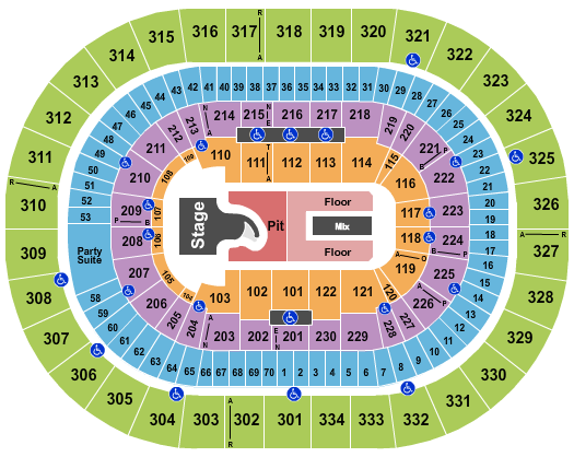 Moda Center at the Rose Quarter Seating Chart: Megan Moroney