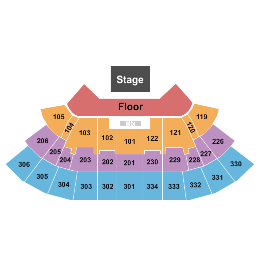 Moda Center at the Rose Quarter Seating Chart: Theater of the Clouds 3