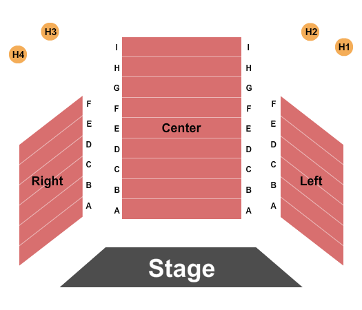 Moe Auditorium At Center for the Arts of Bonita Springs Seating Chart: Endstage