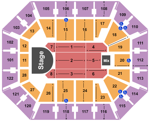 Mohegan Sun Arena - CT Seating Chart: Billy Joel