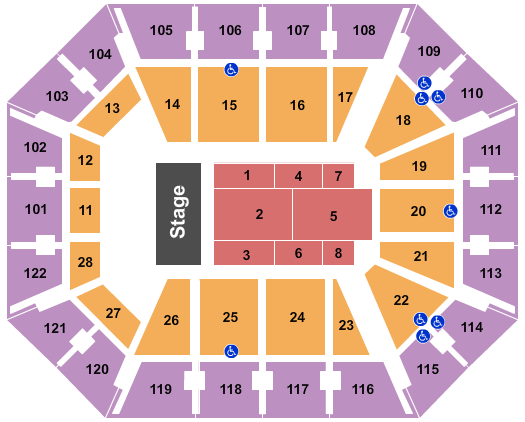 Mohegan Sun Arena - CT Seating Chart: Bob Seger