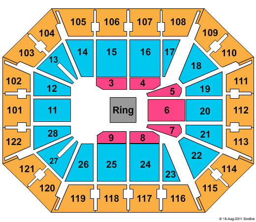 Mohegan Sun Arena Seating Chart