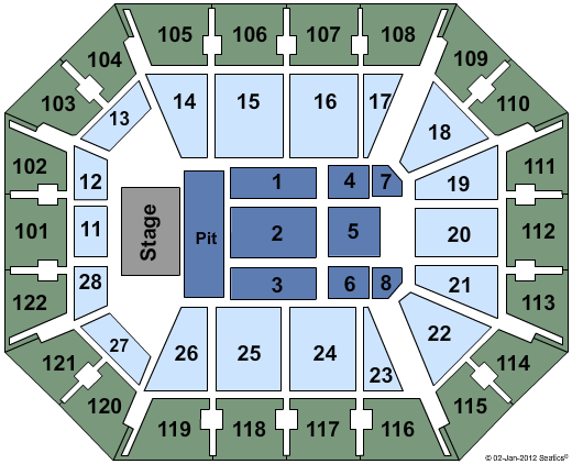 Mohegan Sun Arena Seating Chart