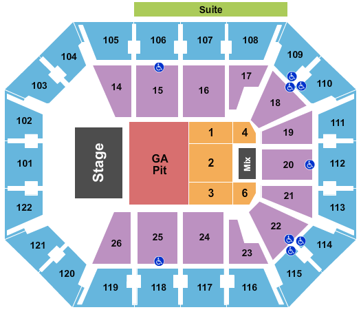 Mohegan Sun Arena - CT Seating Chart: Dan & Shay