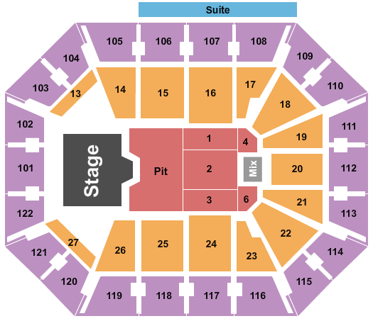 Mohegan Sun Arena - CT Seating Chart: Dierks Bentley 2024