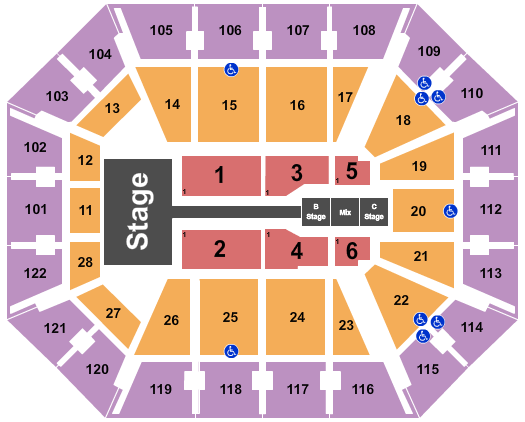 Mohegan Sun Arena - CT Seating Chart: Fall Out Boy