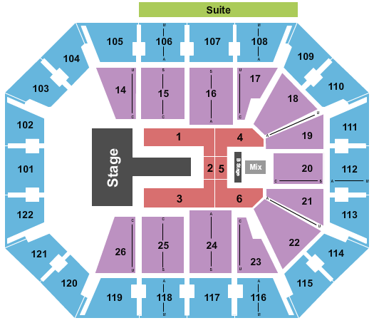 Mohegan Sun Arena - CT Seating Chart: J Balvin 1