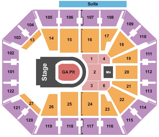 Mohegan Sun Arena - CT Seating Chart: Kane Brown