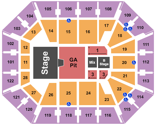 Mohegan Sun Arena - CT Seating Chart: Keith Urban