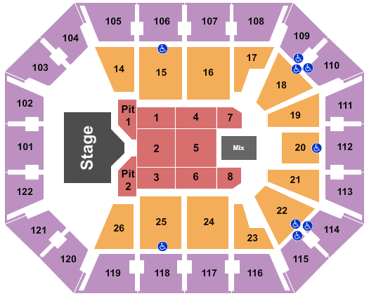 Mohegan Sun Arena - CT Seating Chart: Koe Wetzel