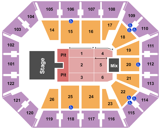 Mohegan Sun Arena Seating Chart