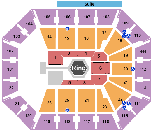 Mohegan Sun Arena - CT Seating Chart: MMA 3