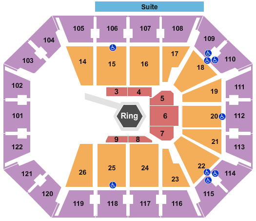 Mohegan Sun Arena - CT Seating Chart: MMA