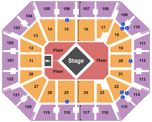 Mohegan Sun Arena - CT Seating Chart: Metallica