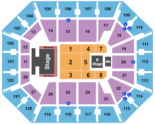 Mohegan Sun Arena - CT Seating Chart: NKOTB