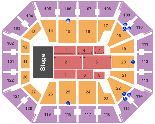 Mohegan Sun Arena - CT Seating Chart: Neil Diamond