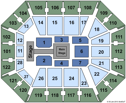 Mohegan Sun Arena Seating Chart