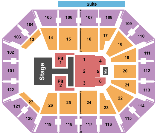Mohegan Sun Arena - CT Seating Chart: Old Dominion