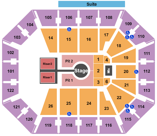 Mohegan Sun Arena - CT Seating Chart: Peso Pluma