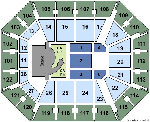 Mohegan Sun Arena Seating Chart