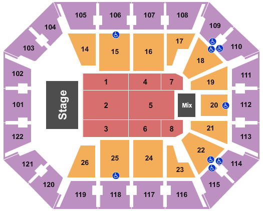 Mohegan Sun Arena - CT Seating Chart: Stephen Sanchez