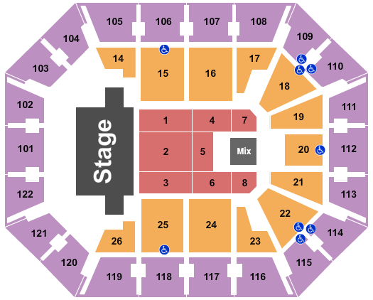 Mohegan Sun Arena - CT Seating Chart: TSO