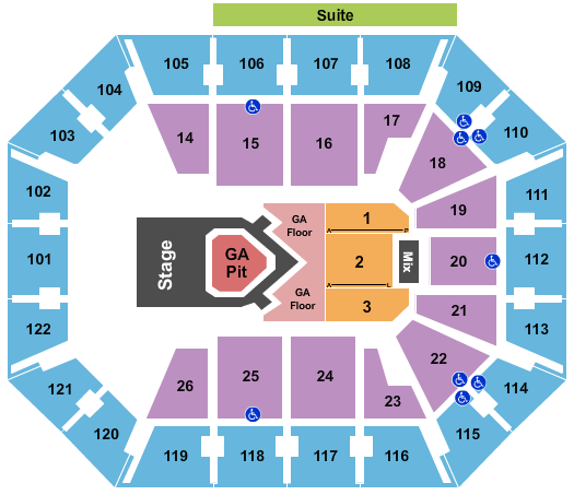 Mohegan Sun Theater Seating Chart