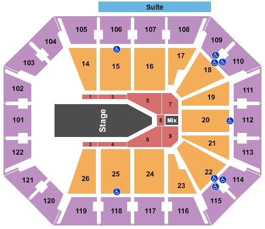 Mohegan Sun Arena Seating Chart