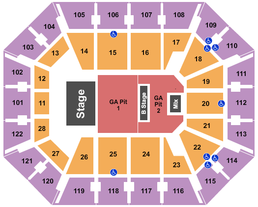 Mohegan Sun Arena - CT Seating Chart: Thomas Rhett