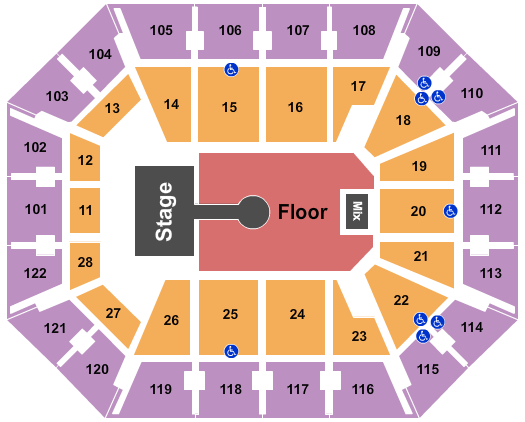 Mohegan Sun Arena - CT Seating Chart: Thomas Rhett