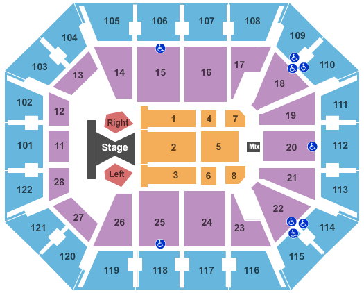 Mohegan Sun Arena - CT Seating Chart: Tim McGraw